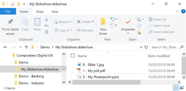Slideshow folder